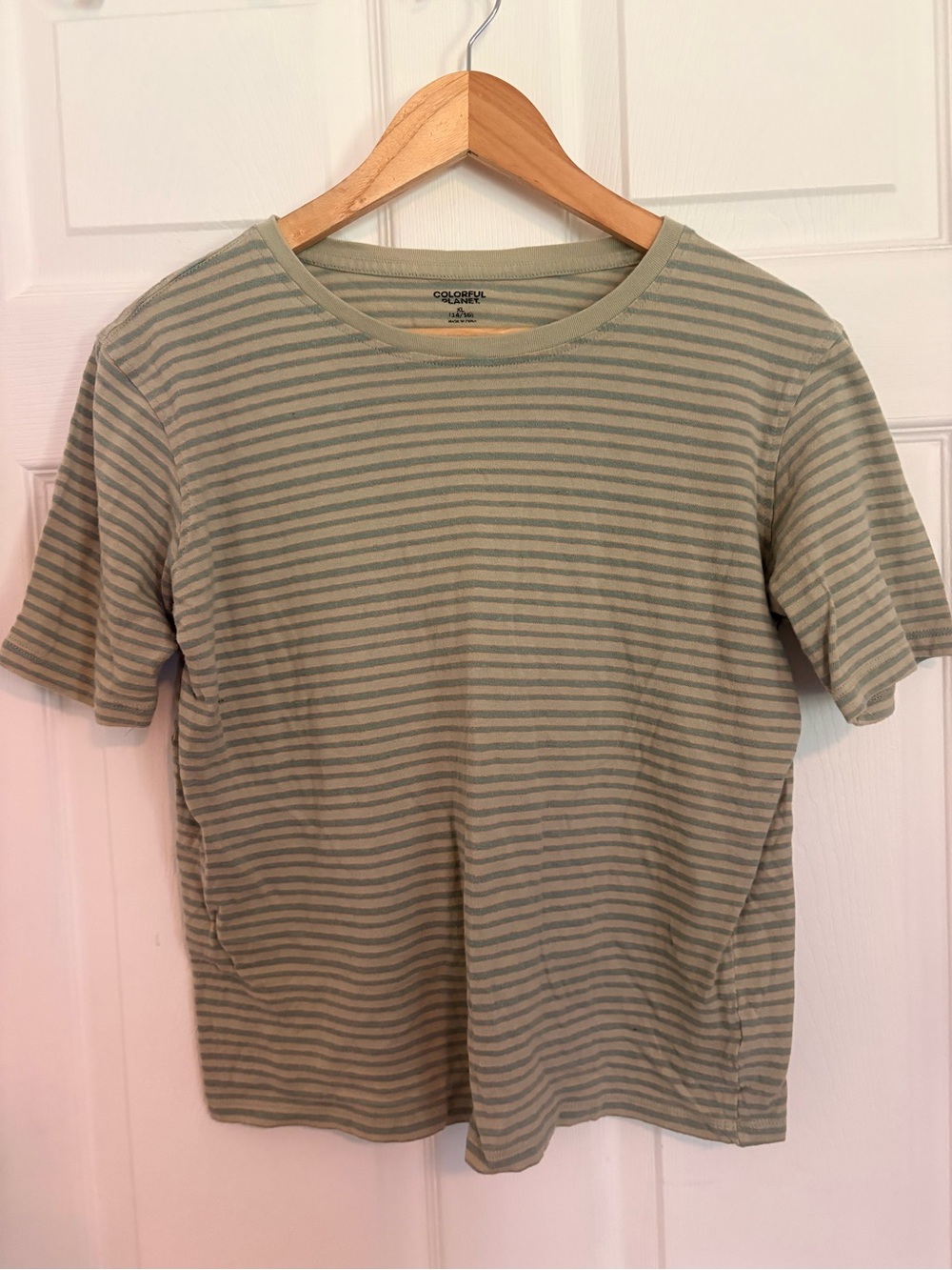 Colorful Planet Linen Striped Shirt